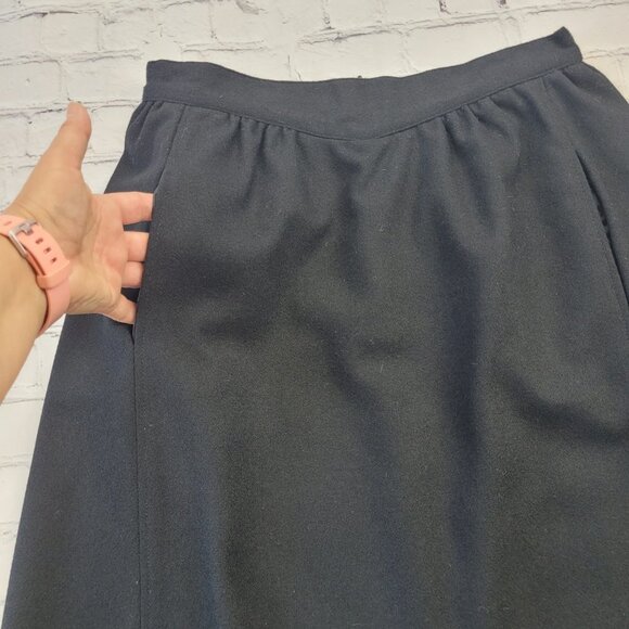 Vintage woman’s 100% wool black pencil skirt size 6 - Picture 6 of 14